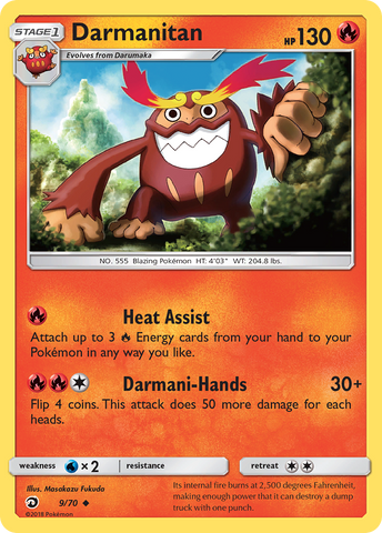 Darmanitan (9/70) [Sun & Moon: Dragon Majesty] - The Mythic Store | 24h Order Processing