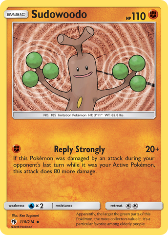 Sudowoodo (110/214) [Sun & Moon: Lost Thunder] - The Mythic Store | 24h Order Processing