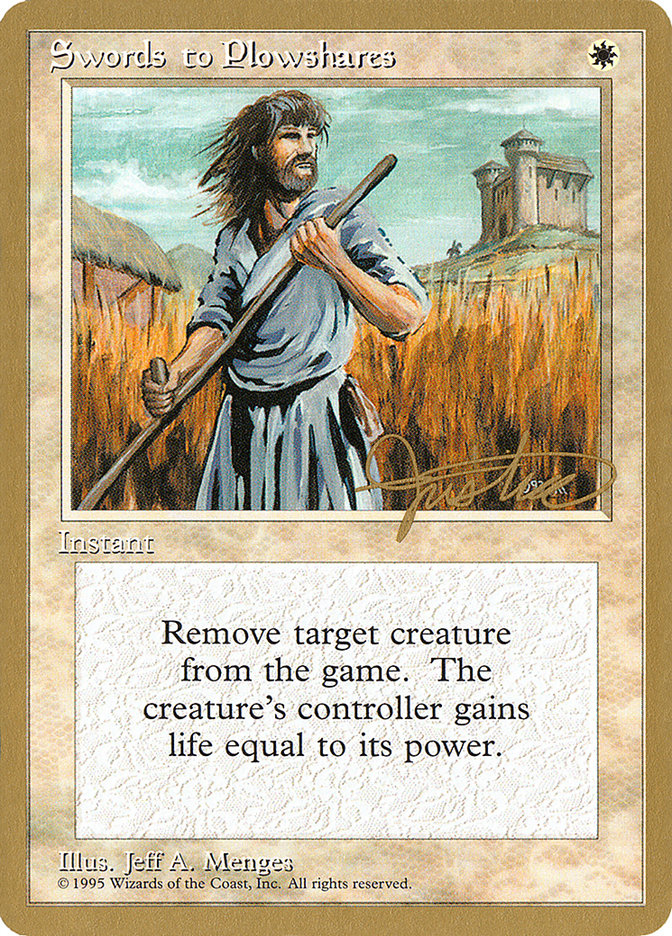 Swords to Plowshares (Mark Justice) [Pro Tour Collector Set] - The Mythic Store | 24h Order Processing