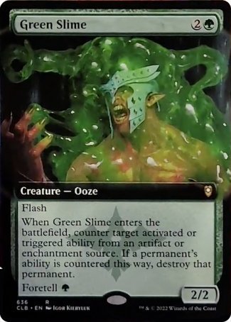 Green Slime (Extended Art) [Commander Legends: Battle for Baldur's Gate] - The Mythic Store | 24h Order Processing