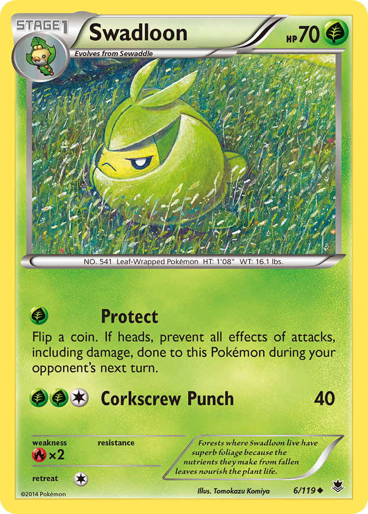 Swadloon (6/119) [XY: Phantom Forces] - The Mythic Store | 24h Order Processing