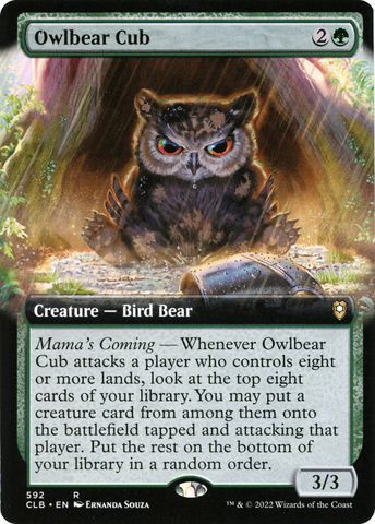 Owlbear Cub (Extended Art) [Commander Legends: Battle for Baldur's Gate] - The Mythic Store | 24h Order Processing
