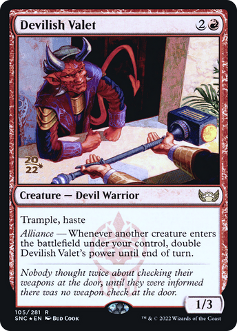 Devilish Valet [Streets of New Capenna Prerelease Promos] - The Mythic Store | 24h Order Processing