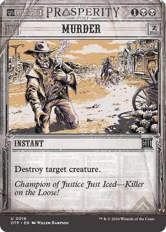 Murder [Outlaws of Thunder Junction: Breaking News] - The Mythic Store | 24h Order Processing