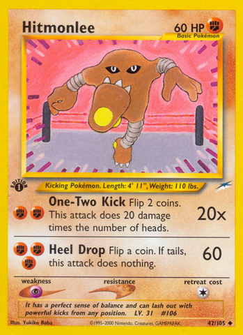 Hitmonlee (42/105) [Neo Destiny 1st Edition] - The Mythic Store | 24h Order Processing