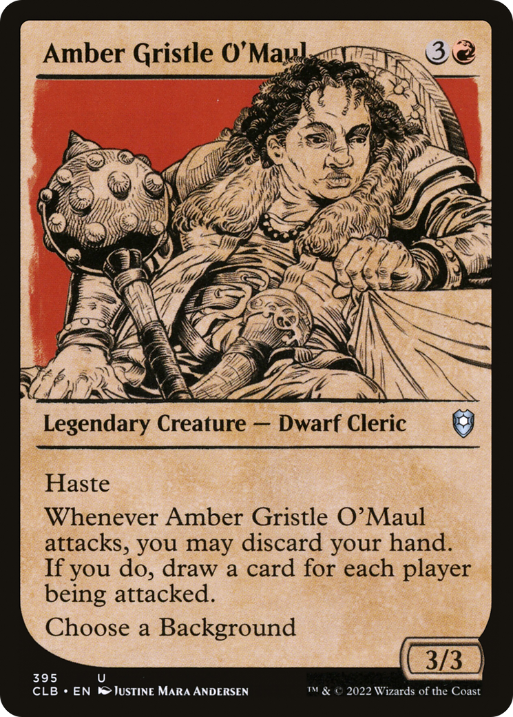 Amber Gristle O'Maul (Showcase) [Commander Legends: Battle for Baldur's Gate] - The Mythic Store | 24h Order Processing