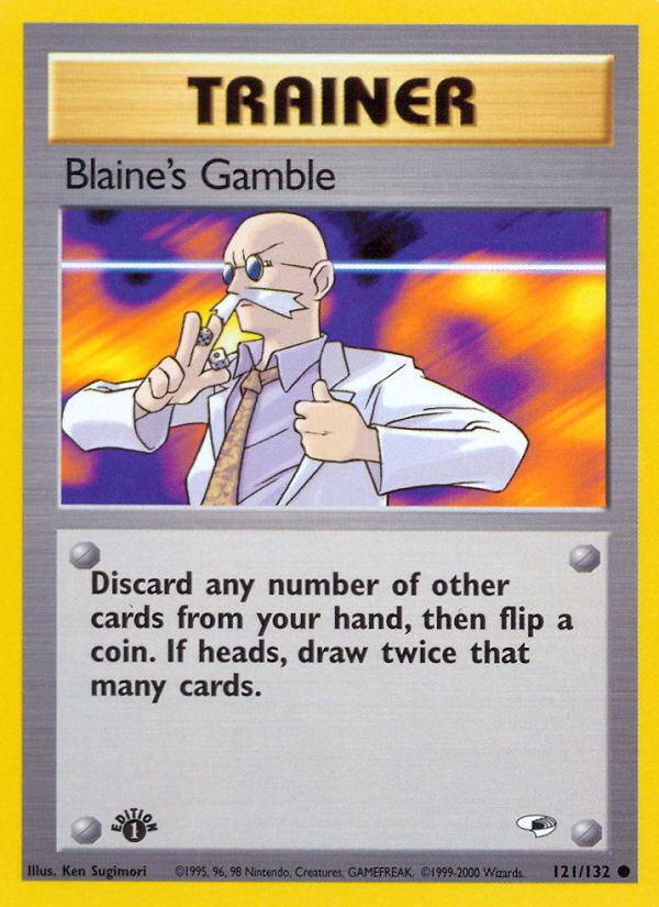 Blaine's Gamble (121/132) [Gym Heroes 1st Edition] - The Mythic Store | 24h Order Processing