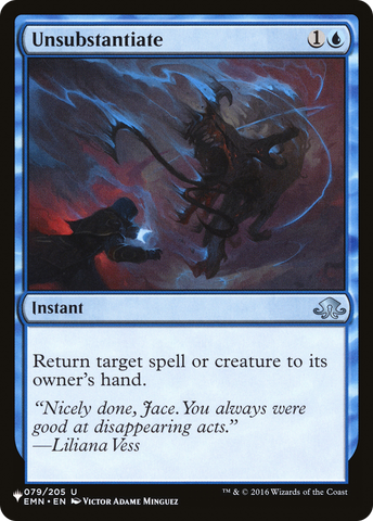 Unsubstantiate [The List] - The Mythic Store | 24h Order Processing