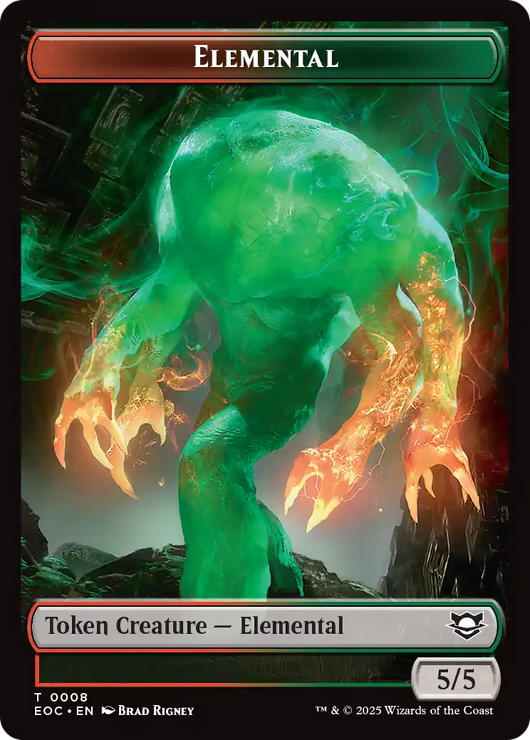 Elemental (0008) // Gnome Double-Sided Token [Edge of Eternities Commander Tokens] - The Mythic Store | 24h Order Processing