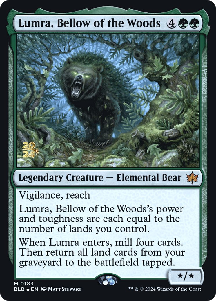 Lumra, Bellow of the Woods [Bloomburrow Prerelease Promos] - The Mythic Store | 24h Order Processing