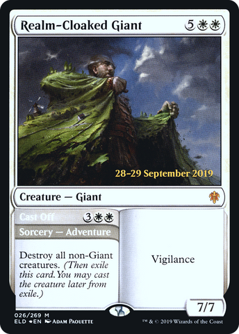 Realm-Cloaked Giant // Cast Off [Throne of Eldraine Prerelease Promos] - The Mythic Store | 24h Order Processing