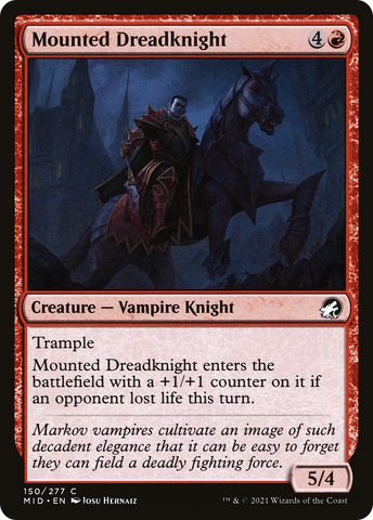 Mounted Dreadknight [Innistrad: Midnight Hunt] - The Mythic Store | 24h Order Processing