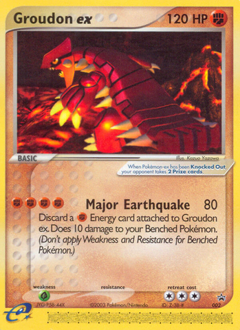 Groudon ex (002) [Nintendo: Black Star Promos] - The Mythic Store | 24h Order Processing