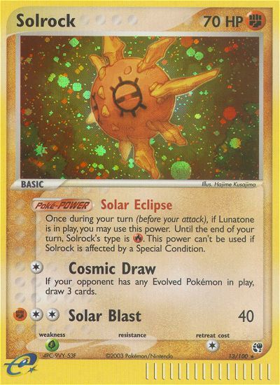 Solrock (13/100) [EX: Sandstorm] - The Mythic Store | 24h Order Processing