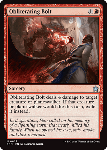 Obliterating Bolt [Foundations] - The Mythic Store | 24h Order Processing