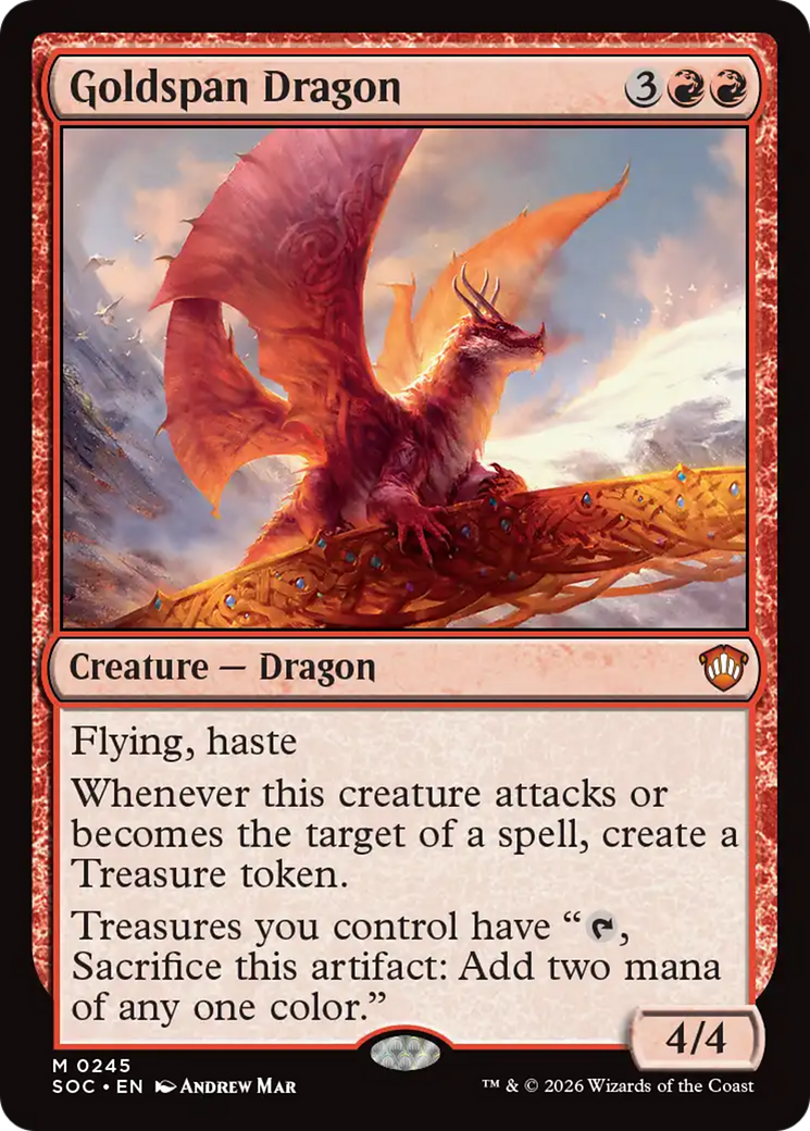 Goldspan Dragon [Secrets of Strixhaven Commander] - The Mythic Store | 24h Order Processing