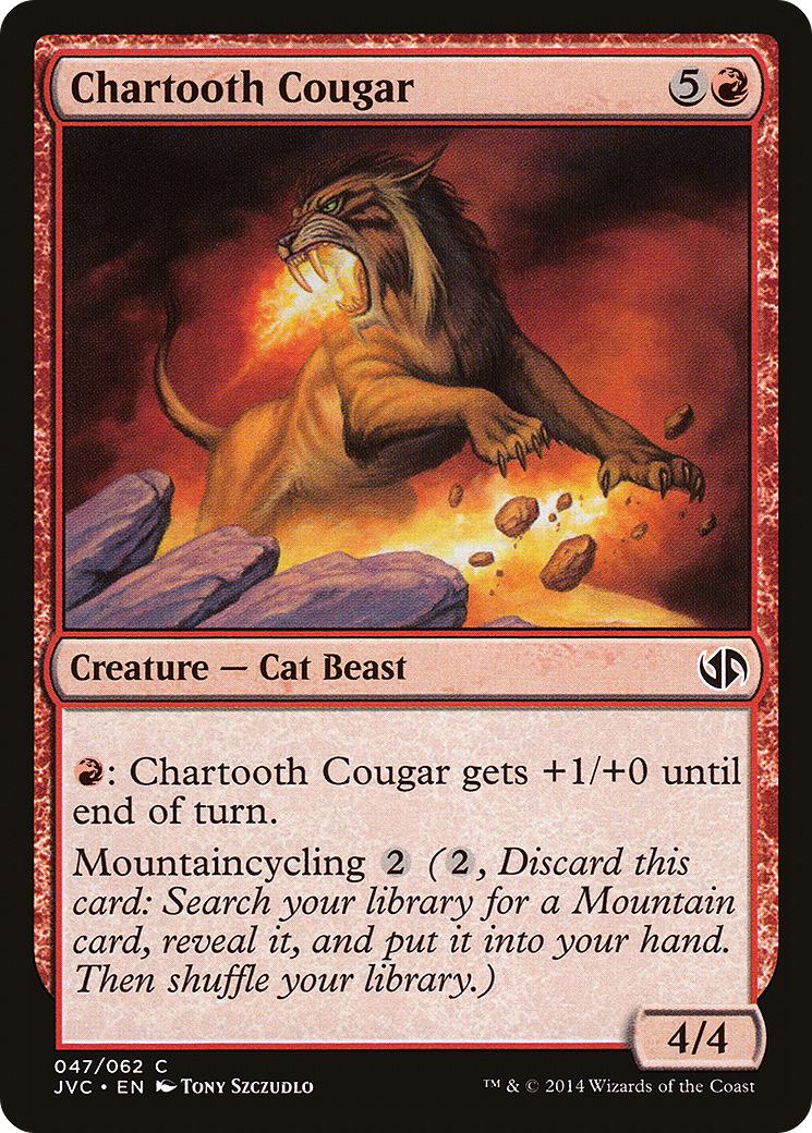 Chartooth Cougar [Duel Decks Anthology] - The Mythic Store | 24h Order Processing