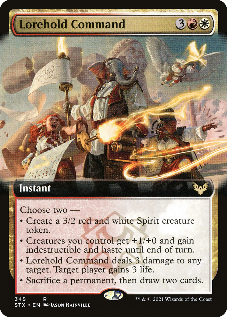 Lorehold Command (Extended Art) [Strixhaven: School of Mages] - The Mythic Store | 24h Order Processing