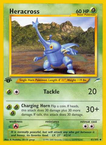 Heracross (41/105) [Neo Destiny 1st Edition] - The Mythic Store | 24h Order Processing