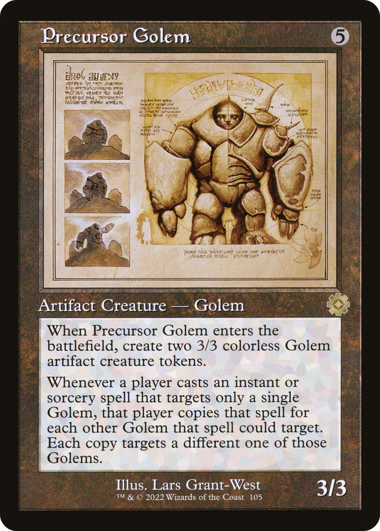 Precursor Golem (Retro Schematic) [The Brothers' War Retro Artifacts] - The Mythic Store | 24h Order Processing