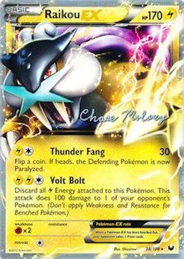 Raikou EX (38/108) (Eeltwo - Chase Moloney) [World Championships 2012] - The Mythic Store | 24h Order Processing