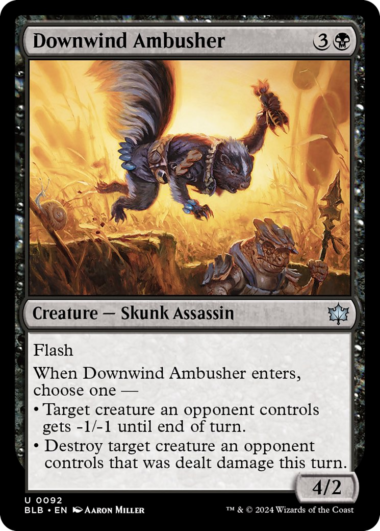 Downwind Ambusher [Bloomburrow] - The Mythic Store | 24h Order Processing