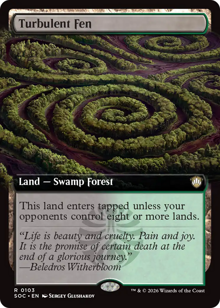Turbulent Fen (Extended Art) [Secrets of Strixhaven Commander] - The Mythic Store | 24h Order Processing