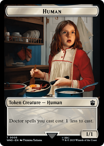 Human (0005) // Treasure (0028) Double-Sided Token [Doctor Who Tokens] - The Mythic Store | 24h Order Processing