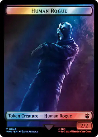 Human Rogue // Cyberman Double-Sided Token (Surge Foil) [Doctor Who Tokens] - The Mythic Store | 24h Order Processing