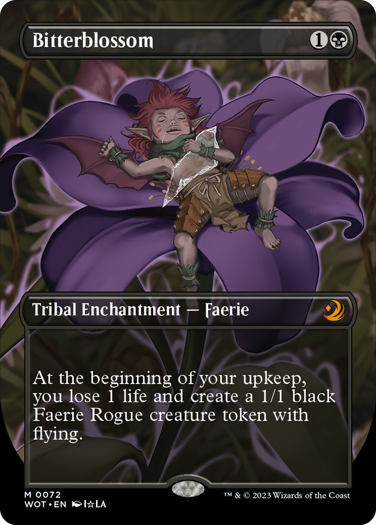 Bitterblossom (Anime Borderless) [Wilds of Eldraine: Enchanting Tales] - The Mythic Store | 24h Order Processing