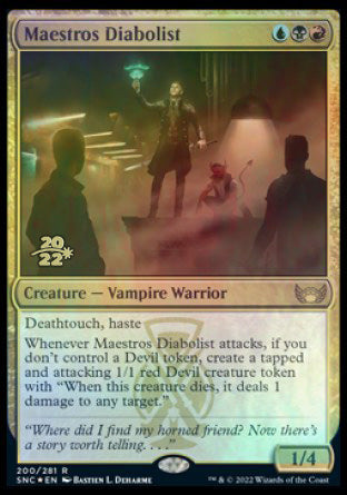 Maestros Diabolist [Streets of New Capenna Prerelease Promos] - The Mythic Store | 24h Order Processing