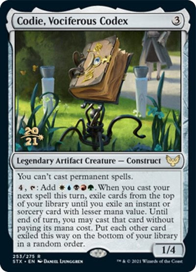 Codie, Vociferous Codex [Strixhaven: School of Mages Prerelease Promos] - The Mythic Store | 24h Order Processing
