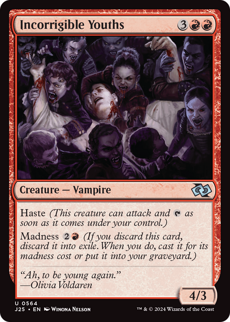Incorrigible Youths [Foundations Jumpstart] - The Mythic Store | 24h Order Processing