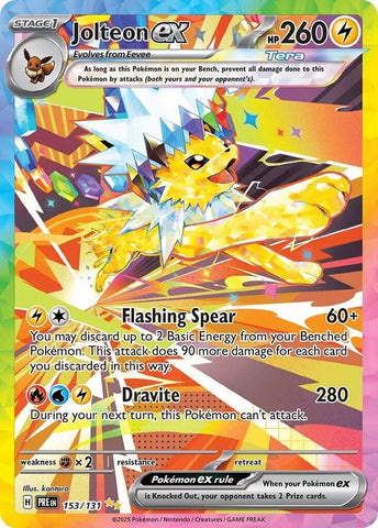 Jolteon ex (153/131) [Scarlet & Violet: Prismatic Evolutions] - The Mythic Store | 24h Order Processing