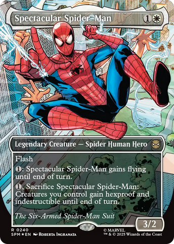 Spectacular Spider-Man (0240) (Borderless) (Textured Foil) [Marvel's Spider-Man] - The Mythic Store | 24h Order Processing