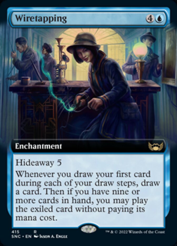 Wiretapping (Extended Art) [Streets of New Capenna] - The Mythic Store | 24h Order Processing