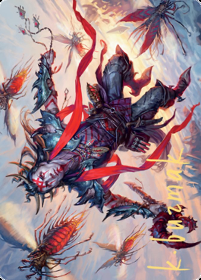 Scion of the Swarm Art Card (Gold-Stamped Signature) [Zendikar Rising Art Series] - The Mythic Store | 24h Order Processing