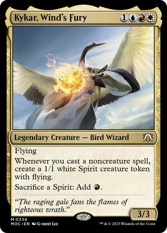 Kykar, Wind's Fury [March of the Machine Commander] - The Mythic Store | 24h Order Processing
