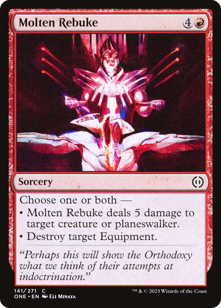 Molten Rebuke [Phyrexia: All Will Be One] - The Mythic Store | 24h Order Processing