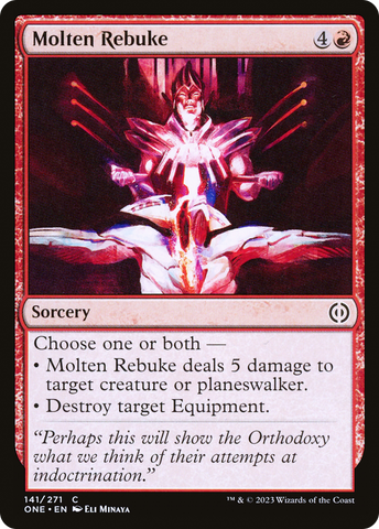 Molten Rebuke [Phyrexia: All Will Be One] - The Mythic Store | 24h Order Processing