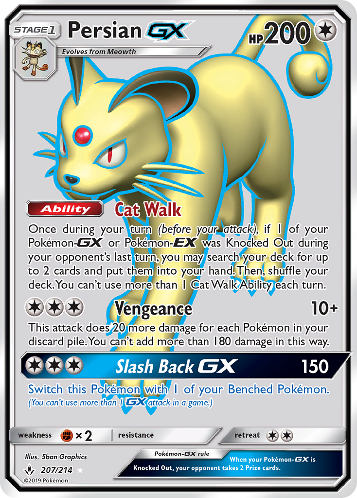 Persian GX (207/214) [Sun & Moon: Unbroken Bonds] - The Mythic Store | 24h Order Processing