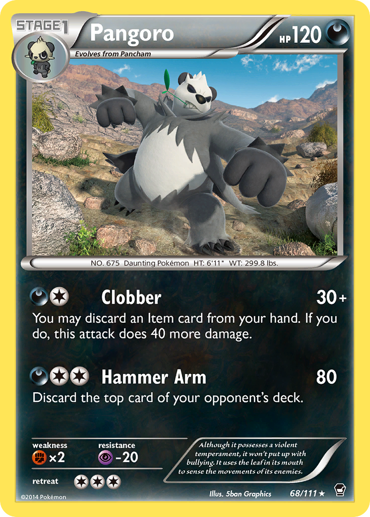 Pangoro (68/111) [XY: Furious Fists] - The Mythic Store | 24h Order Processing
