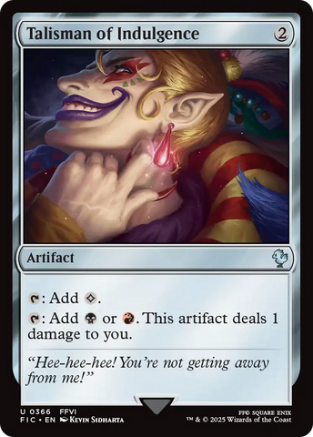 Talisman of Indulgence [FINAL FANTASY Commander] - The Mythic Store | 24h Order Processing