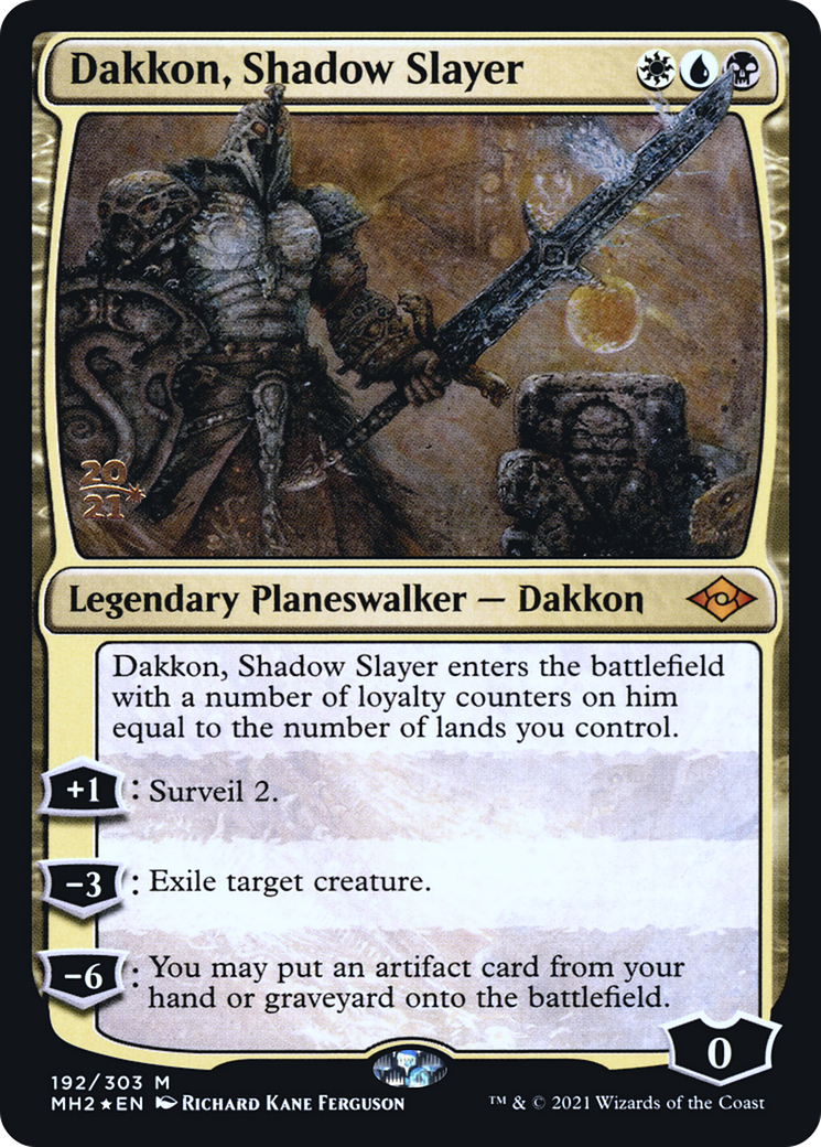 Dakkon, Shadow Slayer [Modern Horizons 2 Prerelease Promos] - The Mythic Store | 24h Order Processing