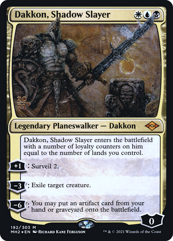 Dakkon, Shadow Slayer [Modern Horizons 2 Prerelease Promos] - The Mythic Store | 24h Order Processing
