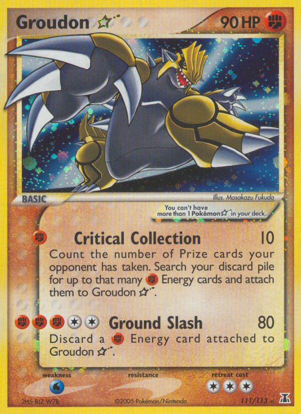 Groudon Star (111/113) [EX: Delta Species] - The Mythic Store | 24h Order Processing