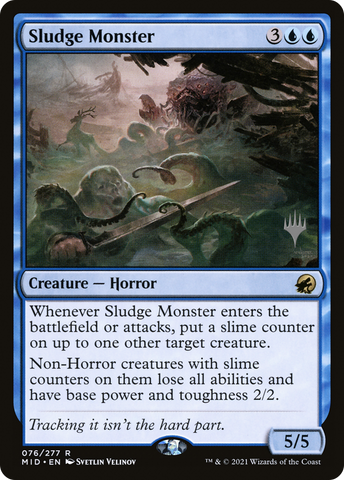 Sludge Monster (Promo Pack) [Innistrad: Midnight Hunt Promos] - The Mythic Store | 24h Order Processing
