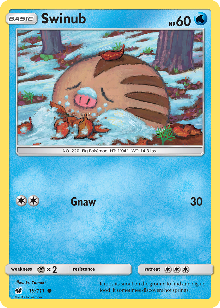 Swinub (19/111) [Sun & Moon: Crimson Invasion] - The Mythic Store | 24h Order Processing