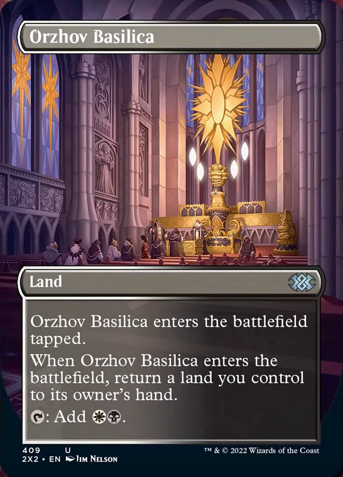 Orzhov Basilica (Borderless Alternate Art) [Double Masters 2022] - The Mythic Store | 24h Order Processing