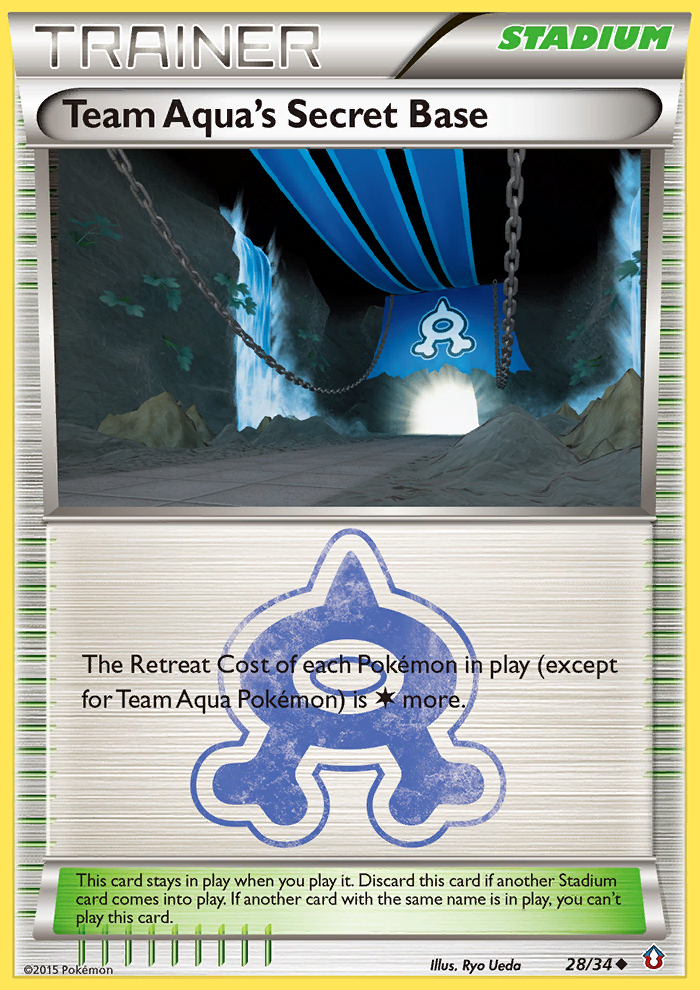 Team Aqua's Secret Base (28/34) [XY: Double Crisis] - The Mythic Store | 24h Order Processing